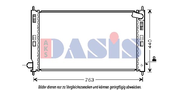 AKS DASIS Радиатор, охлаждение двигателя 140069N